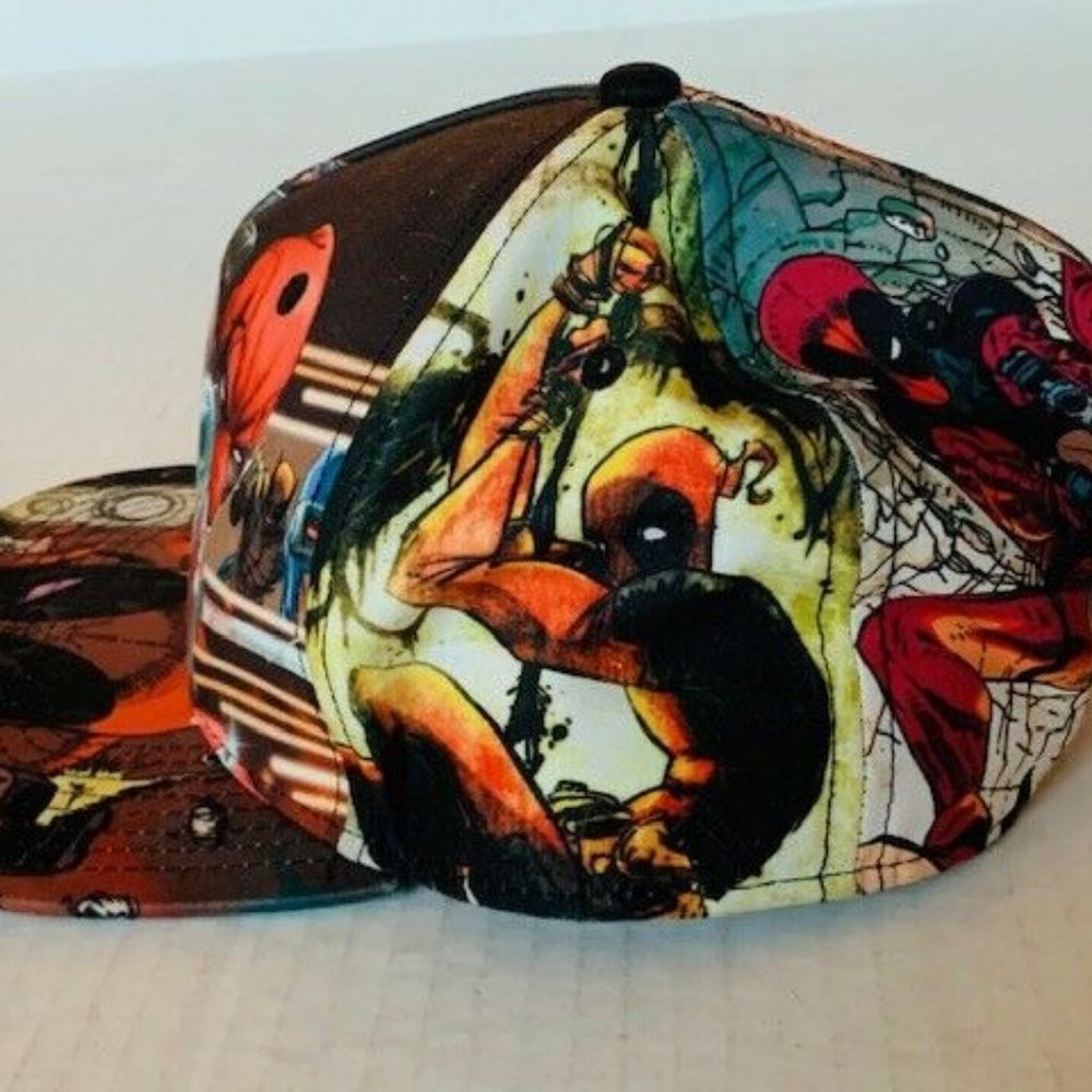 Deadpool Hat Snapback Hat Marvel Comics X-Men Wade - image 3